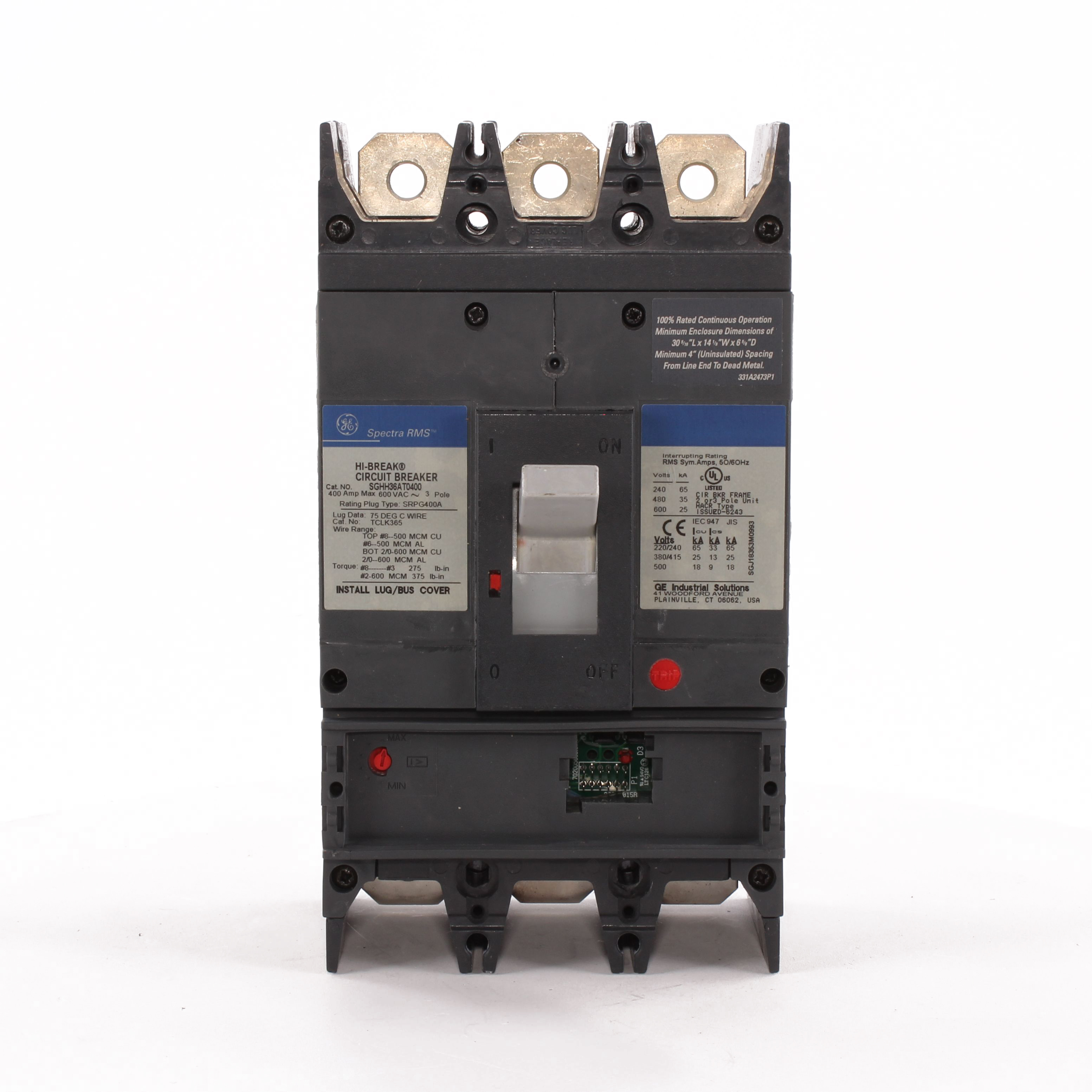 SGHH36AT0400 Spectra RMS™ Electronic Trip Molded Case Circuit