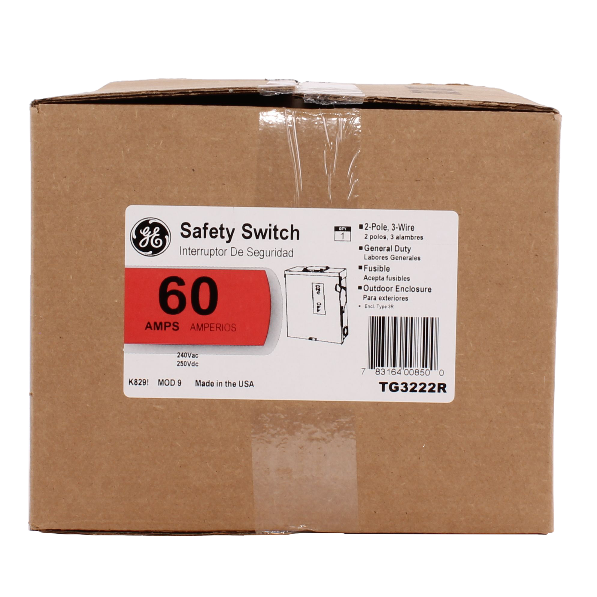 GEE TG3222R 60A 240V 1PH FUSIBLE 3R GENERAL DUTY SWITCH
