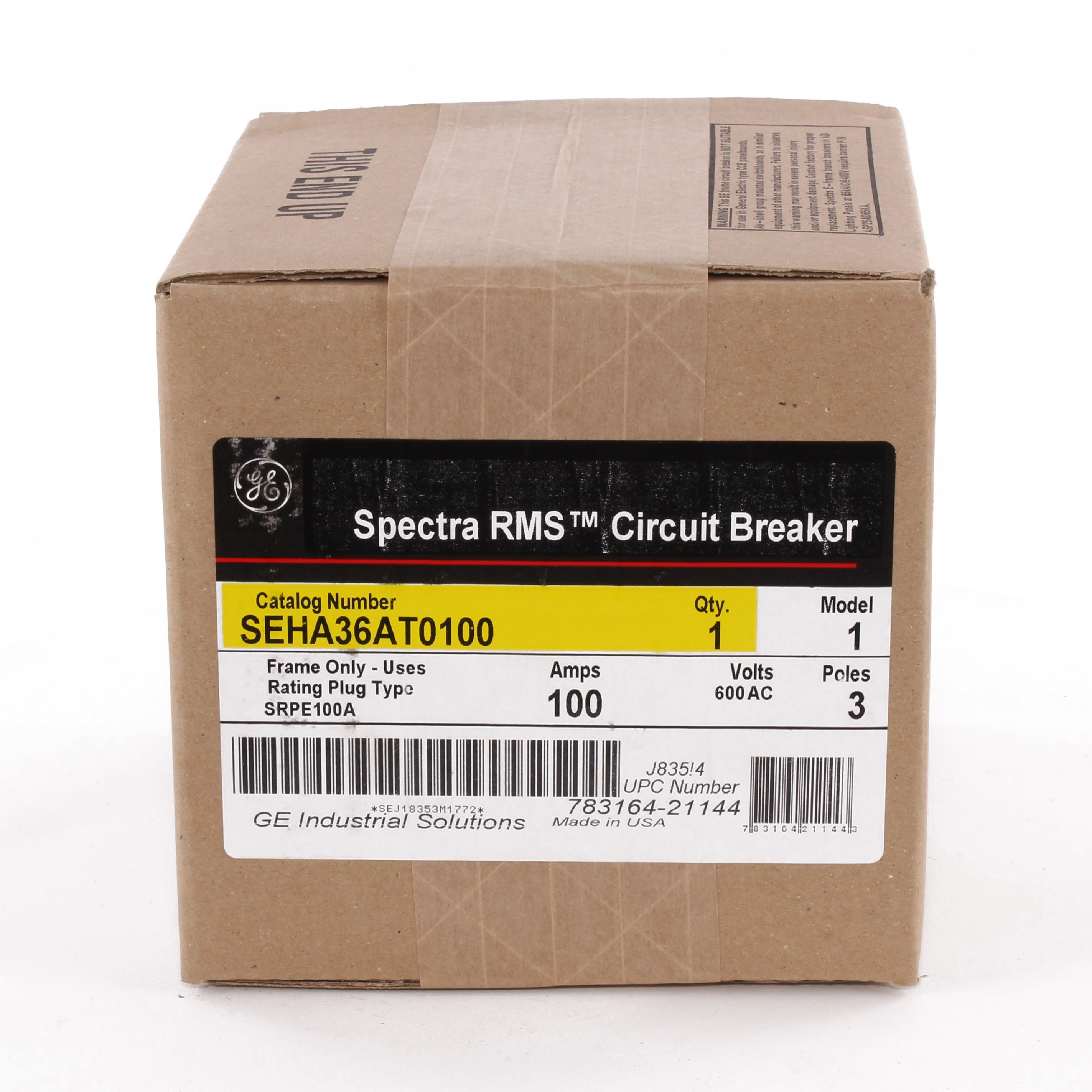 SEHA36AT0100 Spectra RMS™ Electronic Trip Molded Case Circuit