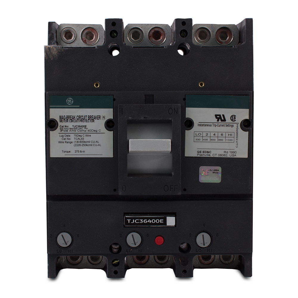 Product image for GE TJC36400E 3 POLE 600V 400 AMP MA