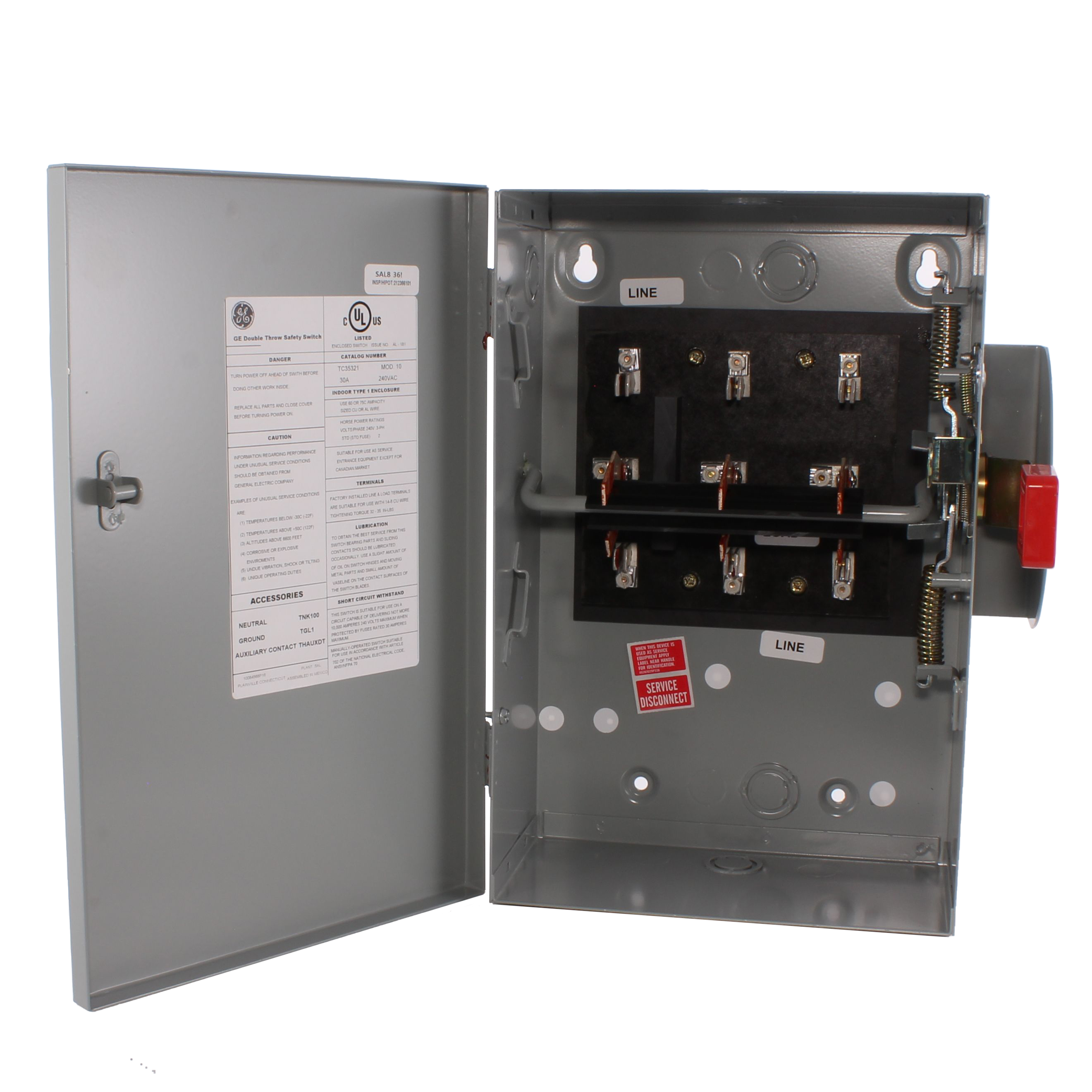 TC35321 | Double Throw | Safety Switches | Disconnect & Safety Switches ...