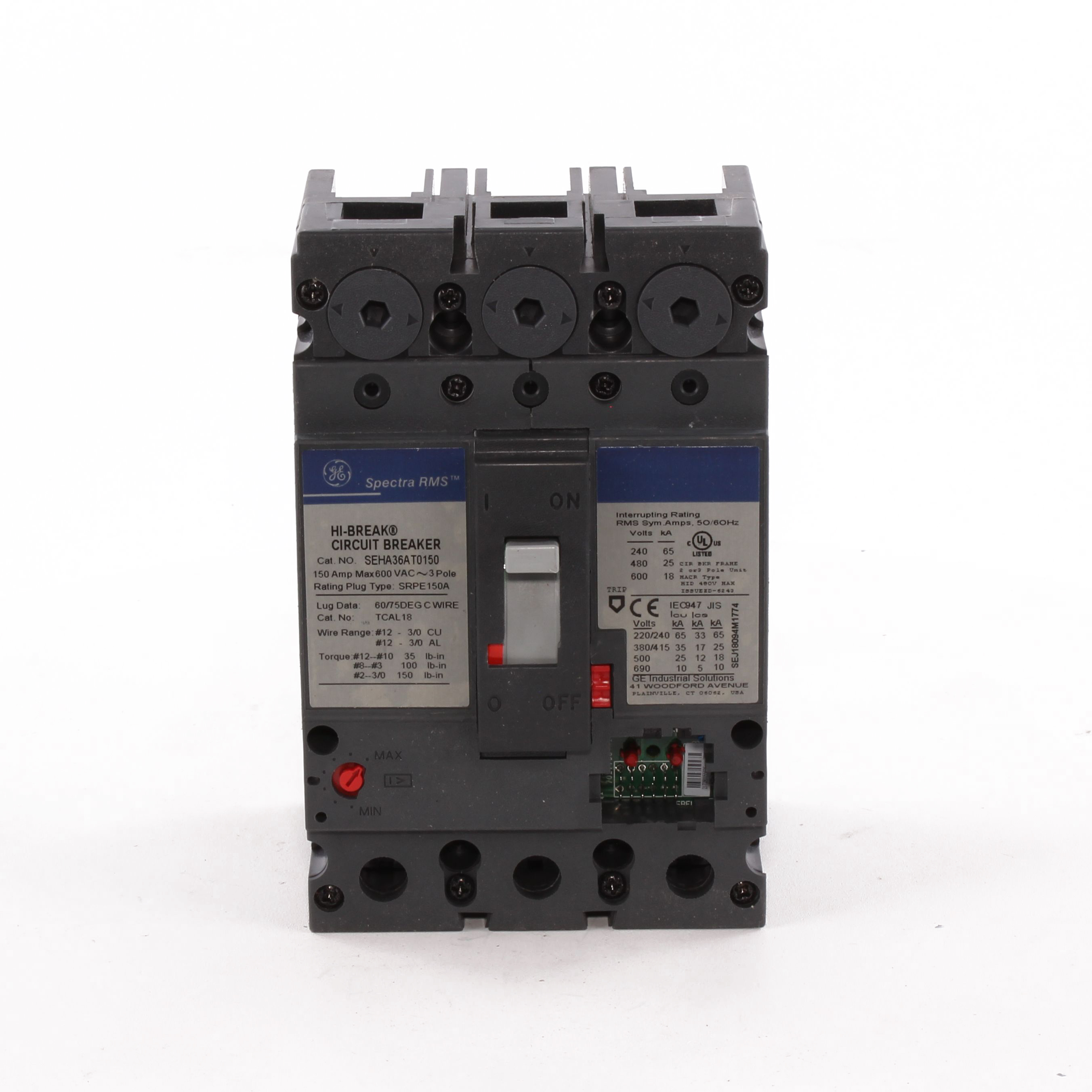 SEHA36AT0150 Spectra RMS™ Electronic Trip Molded Case Circuit