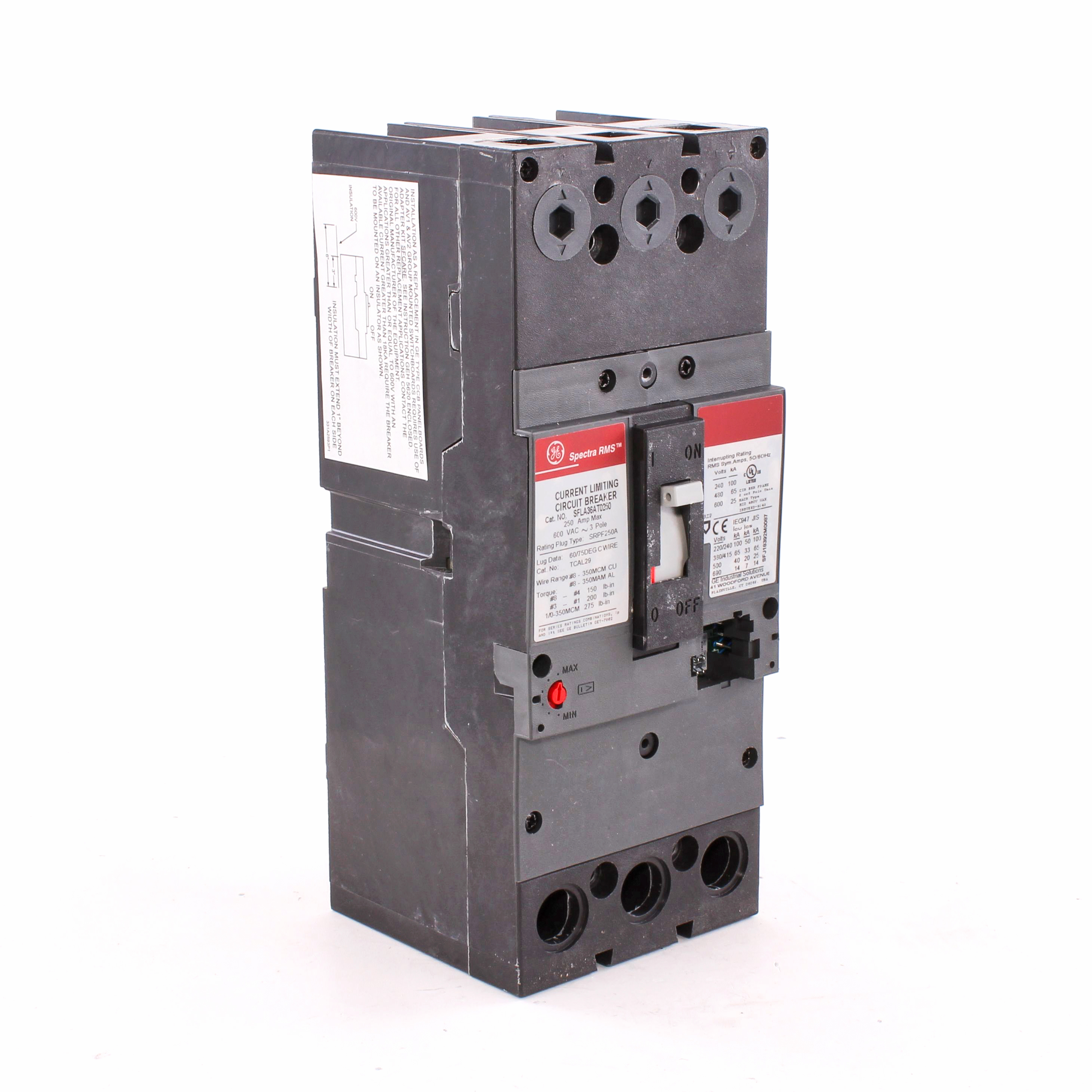 SFLA36AT0250 Spectra RMS™ Electronic Trip Molded Case Circuit