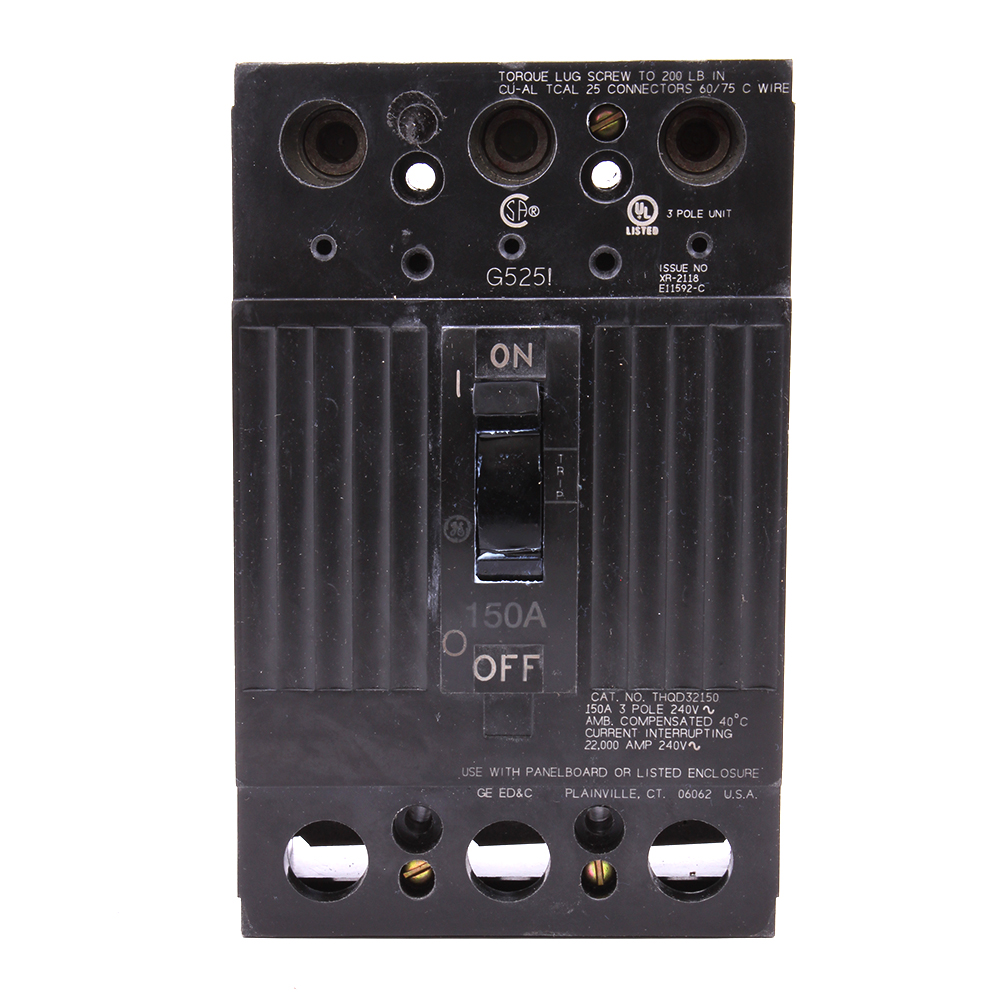 Product image for GE THQD32150X2 THQD 3P 150A 22KA LI