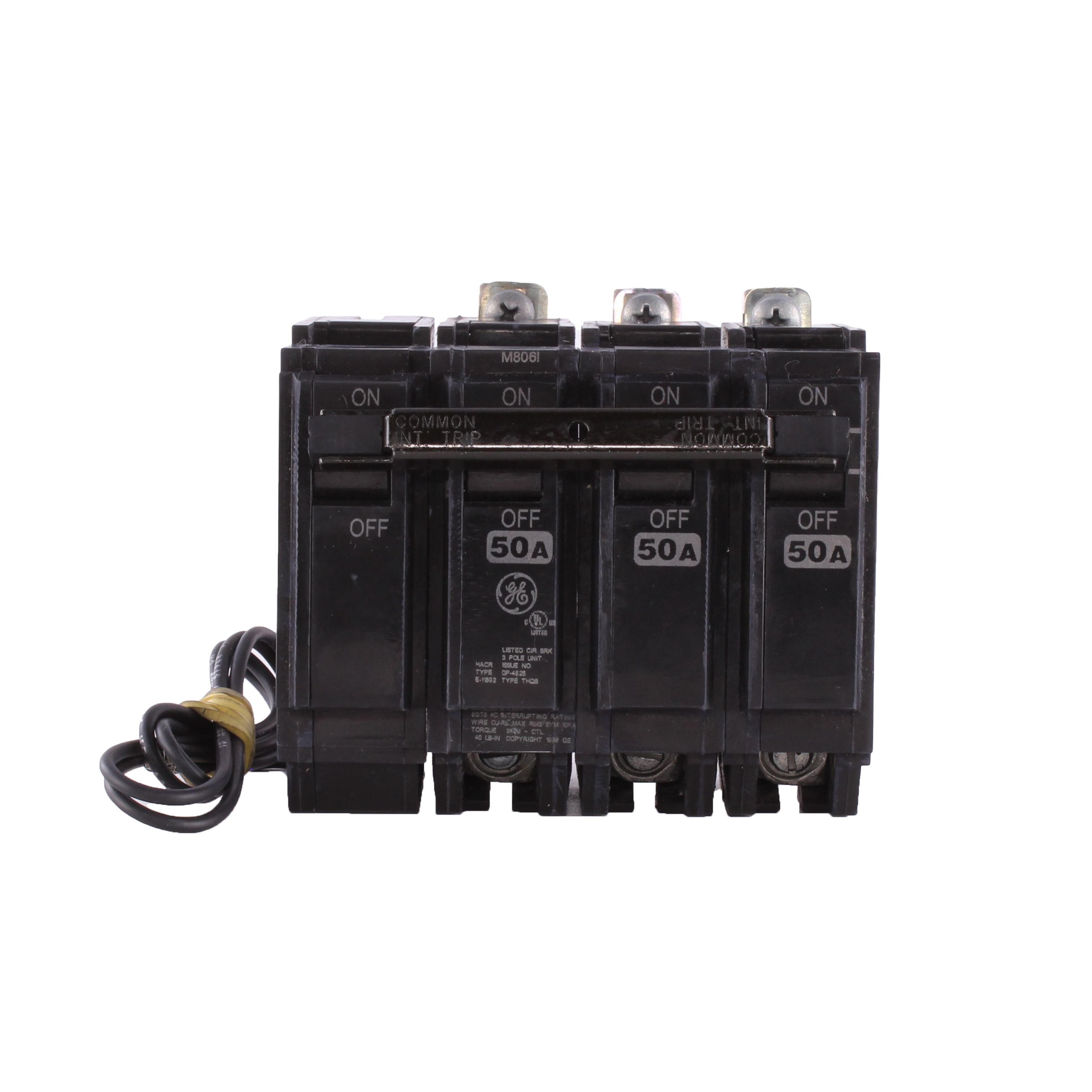 ABB THQB32050ST1 3P 240V 10K IC 50 AMP W/ SHUNT TRIP