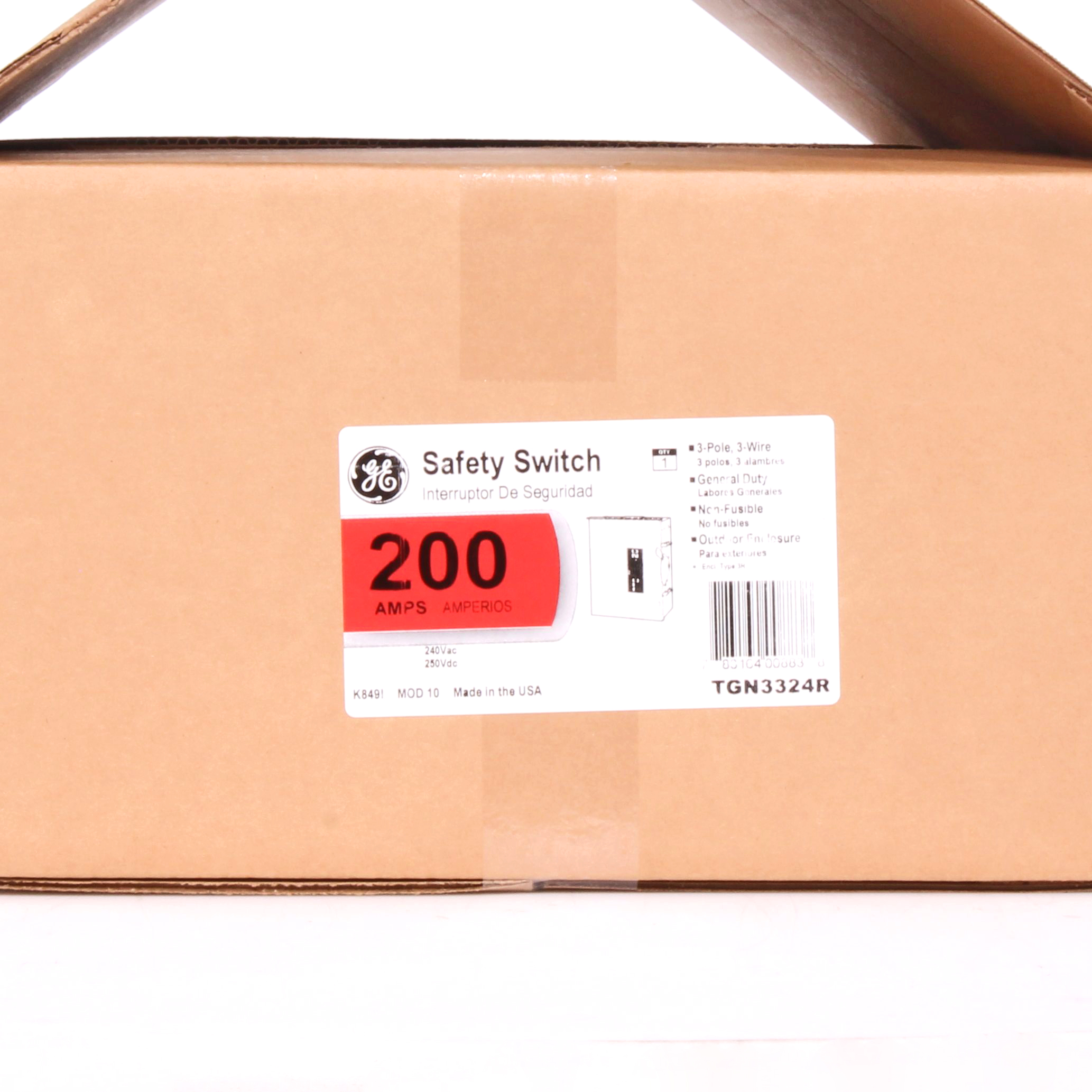 GEE TGN3324R 200A 240V 3PH NON FUSE 3R GENERAL DUTY SWITCH