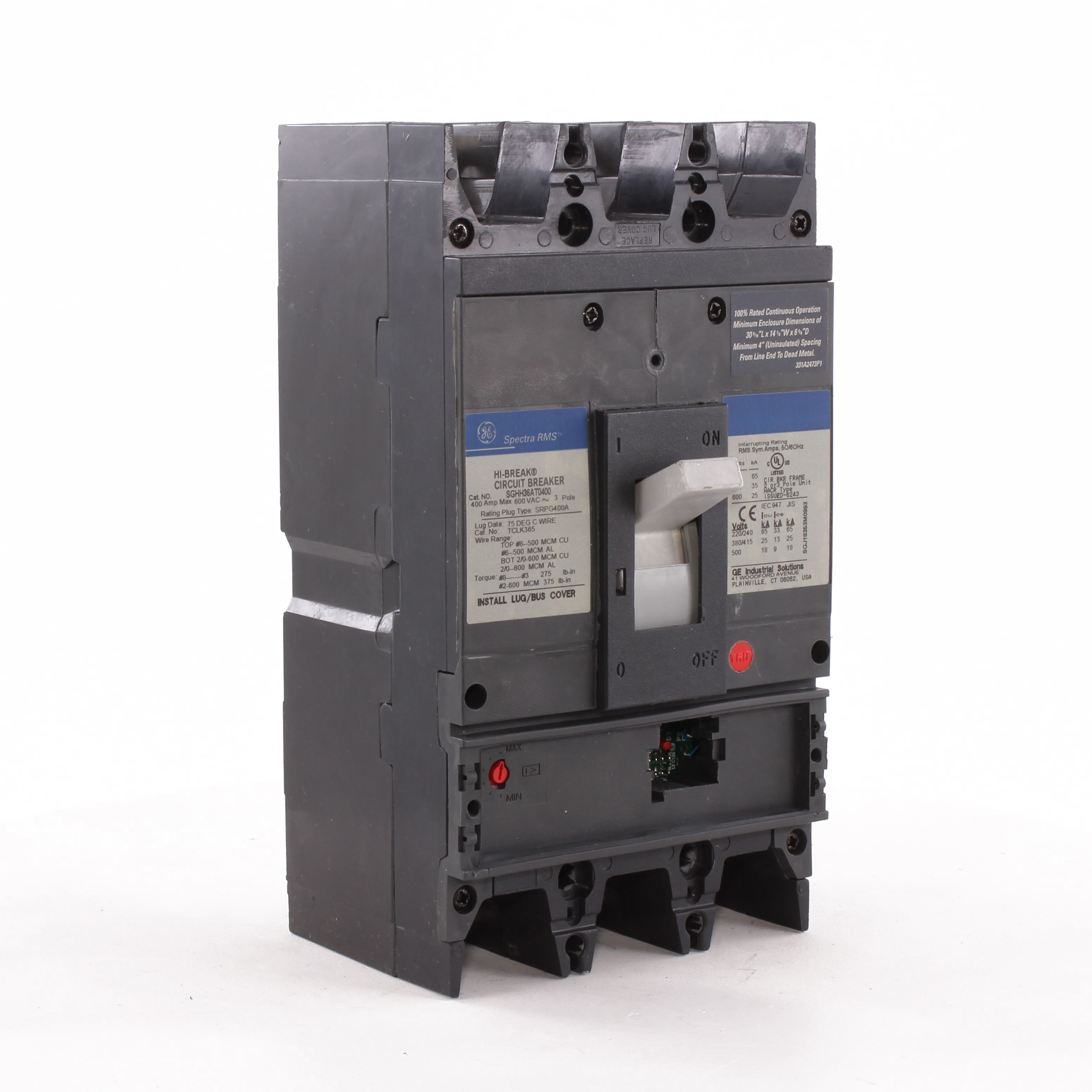 SGHH36AT0400 Spectra RMS™ Electronic Trip Molded Case Circuit