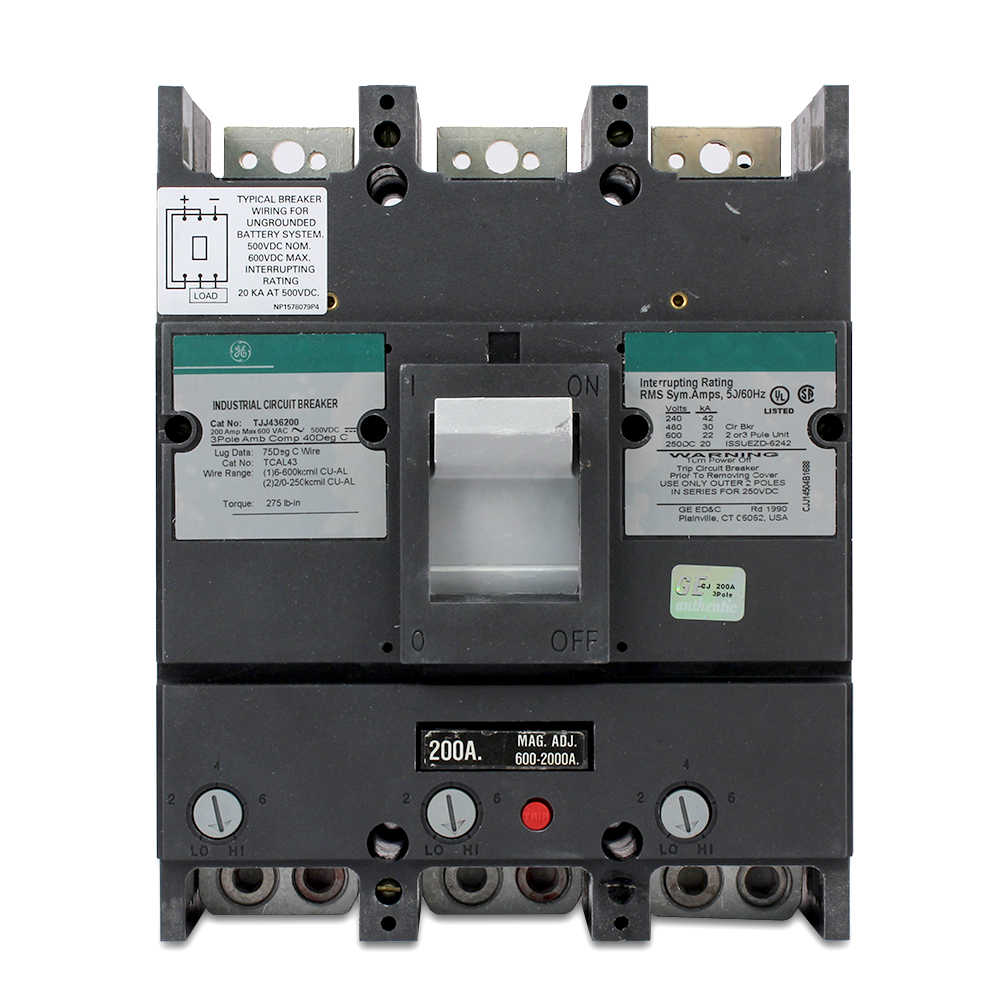 Product image for GE TJJ436250 3 POLE 600V 22K IC 250