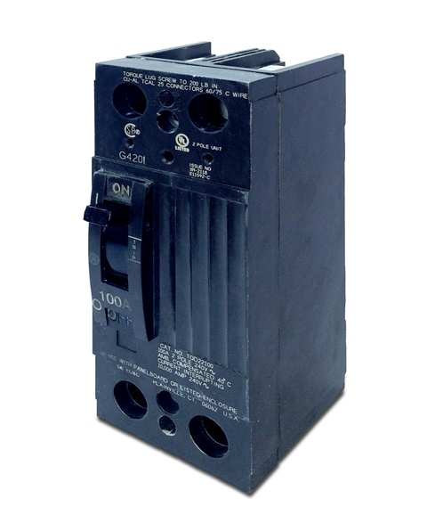 Product image for GE TQD22100X2 TQD 2P 100A 10KA LINE