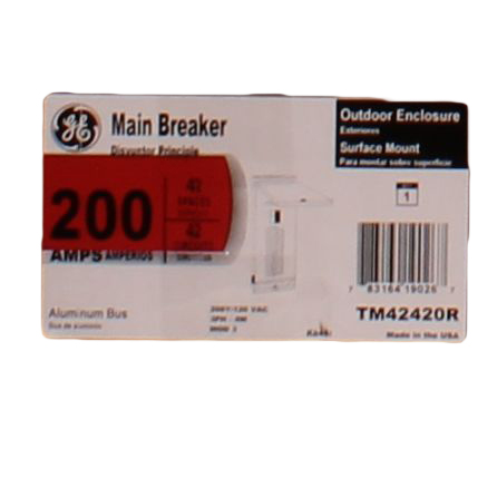 GEE TM42420R 200A MAIN BREAKER 42 SPACE 3PH 4WIRE 208Y/120V 10K IC 3R